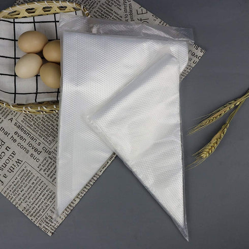 Piping Pastry Bag Pack of 100 - Plastic Disposable Cream Pastry Bag for Cake Icing Sugarcraft Cupcake Decorating