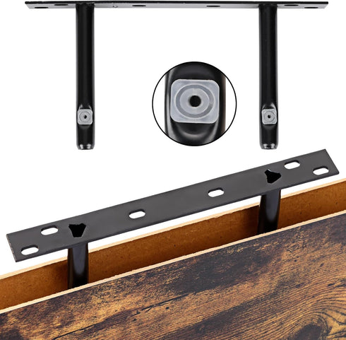 Set 4, Fixwal Wood Floating Shelves, Wall Shelves of Shelves for Wall Decor, with Invisible Brackets for Bathroom