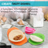 Zoie + Chloe Set of 3 Dough Press - Plastic Pastry Shaper & Empanada Maker for Kitchen