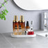 White Round Soap Dispenser Tray, 8'' Ceramic Vanity Tray for Bathroom, Jewelry Ring Dish, Kitchen Sink Organizer