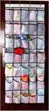 Fancial 28 Closet, 4 Large Pockets Over The Door Shoe Organizer, Hanging Shoe Organizer for Premium Clear Shoe Rack