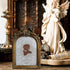 SIKOO Vintage 4x6 Picture Frame, Antique Ornate Table Top and Wall Mounting Photo Frame with High Definition Glass