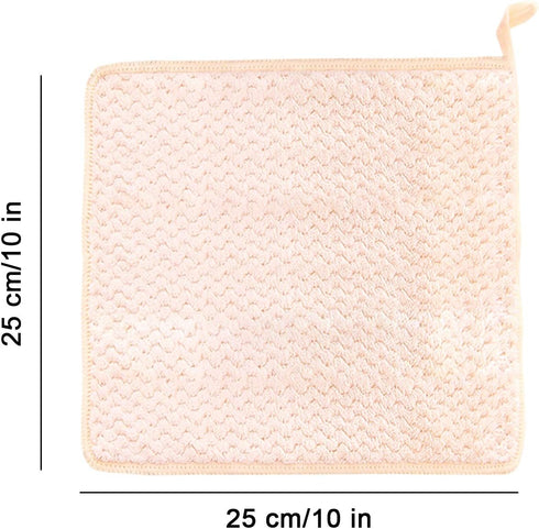 Small Towels with Hanging Loop, Hand Dry Towels for Kitchen & Bathroom, Super Absorbent Soft Small Towel Set with