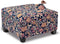 Ottoman Cover Square Slipcovers Printed,Stretch Footrest Stool Cover for Ottoman Square,Soft Foot