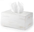 Ilyapa Wood Tissue Box Cover Rectangular, Rustic Farmhouse White Wooden Holder