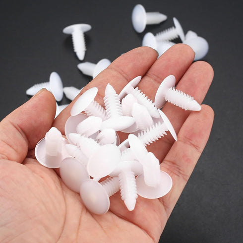 Christmas Tree Fasteners for Vapor Barrier, 1" Plastic Nylon Clips for Crawl Space Moisture Barrier Covers, 210 Pcs