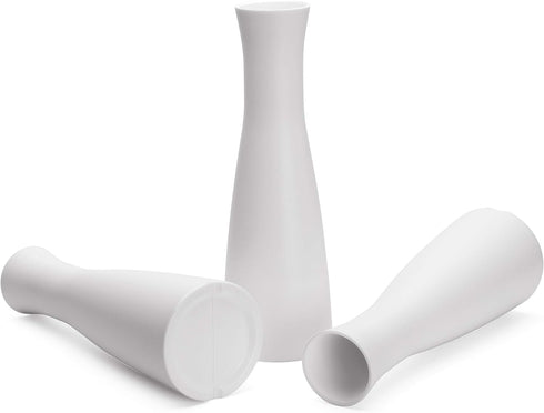 Tall Conic Composite Plastics Flower Vase - Small Bud Decorative Floral Vase for Arranging Bouquets