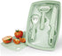 CARTINTS 5 In1 Camping Cutting Board Set, Plastic with Bottle Opener, Peeler, Knife, Serving Tray, Dishwasher Safe