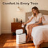 Spreezy 2.3 Gallon/8.6 5 Bathroom Trash Can with Lid, L Small Trash Can, Pneumatic Adhesion Style Garbage Can