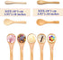 Small Mini Wooden Spoons 50 PCS for Body Scrubs, Sugar Scrubs, Spices, Ice Cream, Bath Salts, 3.93 Inch