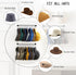 Viklluyr Hat Rack for Baseball Cap Storage, Modern Metal Hat Organizer with 20 Hooks, Set of 2