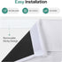 HOMEIDEAS 100% Blackout French Door Curtains, 26 X 68 Inch, Privacy Door Curtains, Thermal Insulated Room Darkening