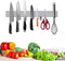 Large 16 Inch Stainless Steel Double Sided Magnetic Knife Strip for Refrigerator, Home Kitchen Utensil Holder