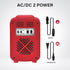 YSSOA 4L 6 Can Eco-Friendly Mini Fridge Cooler and Warmer, Portable Compact Refrigerators for Skincare, Drink, Food, Red