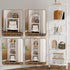5-Tier UJSJ001W VIMBER Corner Shelf, Corner Bookshelf, Industrial Corner Ladder Shelf, Modern Display Shelf for Living