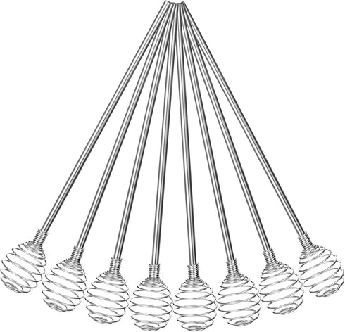 8 Pieces Coffee Stir Sticks - Stainless Steel Specialty Spoons for Drink, Cocktail, Coffee, Home Kitchen Bar Supply