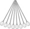 8 Pieces Coffee Stir Sticks - Stainless Steel Specialty Spoons for Drink, Cocktail, Coffee, Home Kitchen Bar Supply