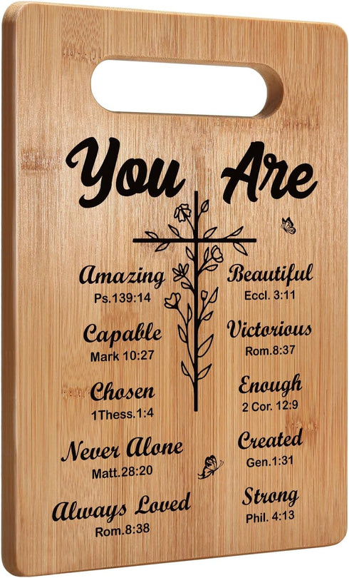 Christian Gifts for Women, Inspirational Gifts with Prayers, Christmas Cutting Board Gifts