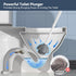 Newest Toilet Plunger and Brush Set, Heavy Duty Silicone Brush and Ventilated Holder, 2-in-1 Combo for Bathroom