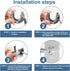 6-Pack Stainless Steel Closet Rod Brackets, U-Shaped Heavy Duty Flange Sockets for 1-1/4 Inch Rods, Rust-Proof Holders