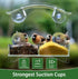 Window Bird Feeders with Strong Suction Cups, Transparent Bird House for Kids and Elderly Viewing