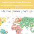 Oh the Places You'll Go Illustrated Kids World Map, 24x17”, Vibrant Educational Wall Decor with Animals