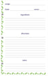 Meadowsweet Kitchens Lined Recipe Page Refill Pack for Favorite Family Recipes Journal, Grandma's Kitchen Design