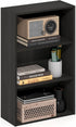 Furinno Basic Book Shelf, 3-Tier Bookshelf, Cube Storage Organizer Bookcase with Open