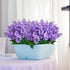 Artificial Flowers Bouquets, Wisteria Hyacinth Fake Bulk for Vase Home Decor, UV Resistant for Indoors, Outdoors,