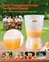 2.64 VEVOR Beverage Dispenser, Gallon Drink Dispenser for Parties, Plastic Juice Dispensers with Spigot Ice Chamber