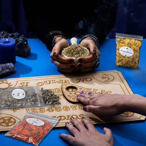 Vakuny 45pcs Witchcraft Supplies Kit, Bulk Dried Flowers for Wiccan Rituals, Magic Spells, Soap Making Bath, Hoodoo