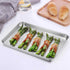 TeamFar Pure Stainless Steel Toaster Oven Pan - 7''x9.3''x1'', Heavy Duty, Dishwasher Safe