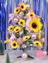 HUIANER Artificial Sunflower Heads, 30PCS 2.8" Fake Simulation Sunflower Head for Wedding Home Party Cake Decoration