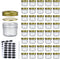 Encheng 4 oz Glass Jars With Lids And Bands,Small Canning Jars For Caviar,Herb,Jelly,Jams,Mini