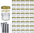 Encheng 4 oz Glass Jars With Lids And Bands,Small Canning Jars For Caviar,Herb,Jelly,Jams,Mini