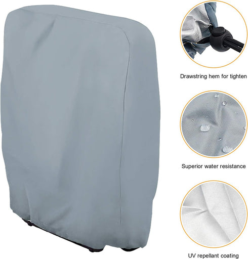 Uranshin 2PCS, 28" 13" 43" Outdoor Folding Chair Covers Zero Gravity Chair Covers Waterproof, Sturdy Folding Patio