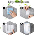 Qianyu Kitchen Wipes Storage Box Acrylic Wall-Mounted Tissue Box Holder No Punching Refillable Flushable Wipes
