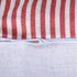Red Stripes Buttons Linen Decorative Accent Throw Pillow Cases, 16 x 20 Inches