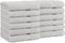 Arkwright Bath Washcloths 12 Pack - Super Soft 100% Cotton, 600 GSM