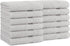 Arkwright Bath Washcloths 12 Pack - Super Soft 100% Cotton, 600 GSM