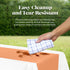 Peach 6 Pack Premium Disposable Plastic Table Runner, 14 x 108 Inch for Dinner Parties & Events by Grandipity