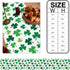 St Patrick's Day Green Shamrocks/Clover Table Runners, 13" x 70" Long Cotton Linen Non-Slip Rectangle Dresser Scarves