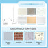 2 VIS'V Shower Wall Razor Holder, Acrylic Adhesive Razor Hooks for His and Hers, Waterproof, Clear, Pcs