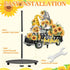 Shellwei Summer Spring Sunflower Paper Towel Holder, Floral Kitchen Decor Stand for Countertop Home Decorations