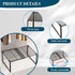 15-24.4in Closet (1,Black) Extendable Metal Wire Shelf Organizer - Adjustable Length, Stackable Storage Rack
