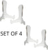 BANBERRY DESIGNS Clear Acrylic Easels - 5" H Fixed Position - Tabletop Display Stand for Plates, Pictures, Books, Plaques, Tiles, Canvas Art, Tablets & Phones - Set of 4