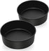 P&P CHEF 8 x 3 Inch Nonstick Cake Pan Set of 2, Round Baking Pans for Birthday & Wedding Layer Cake