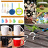 24 Pack 2.9 inch Cup Hooks, Metal Ceiling Hooks, Household Screw-in Utility Storage Hook, White