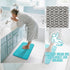 Yimobra Memory Foam Bath Mat, Super Soft Non Slip 24x17 Inch, Quick Dry, Machine Washable, Lake Blue