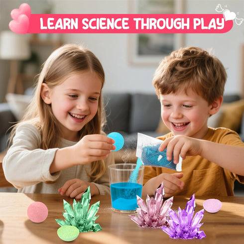 Grenfield 24PCS Kids Science Kit Planting Crystal Bulk, Easter Egg Fillers, Basket Stuffers for Kids Easter Egg